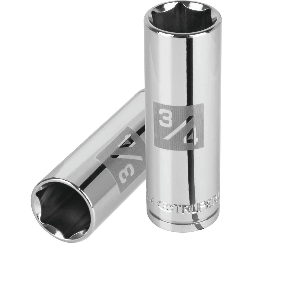 [D-1224-HL] 13329 DADO LARGO DE 3/4', 6 PUNTAS, CUADRO 1/2', TRUPER