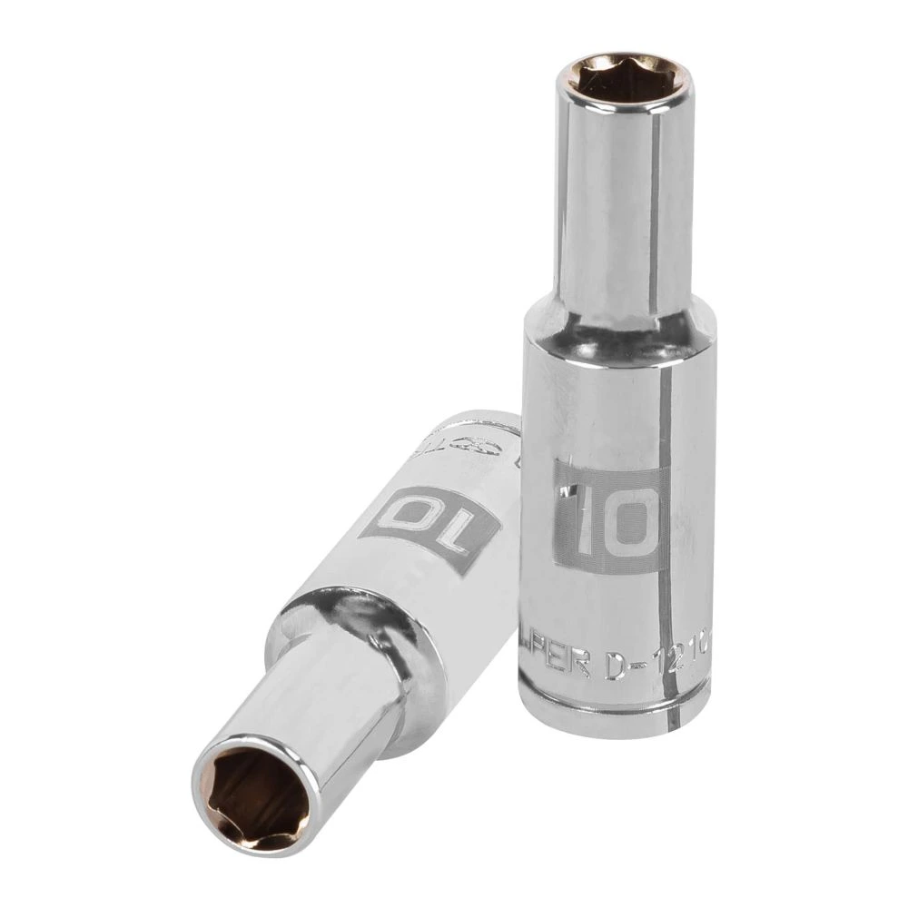 [D-1210-ML] 13350 DADO LARGO DE 10 MM, 6 PUNTAS, CUADRO 1/2', TRUPER