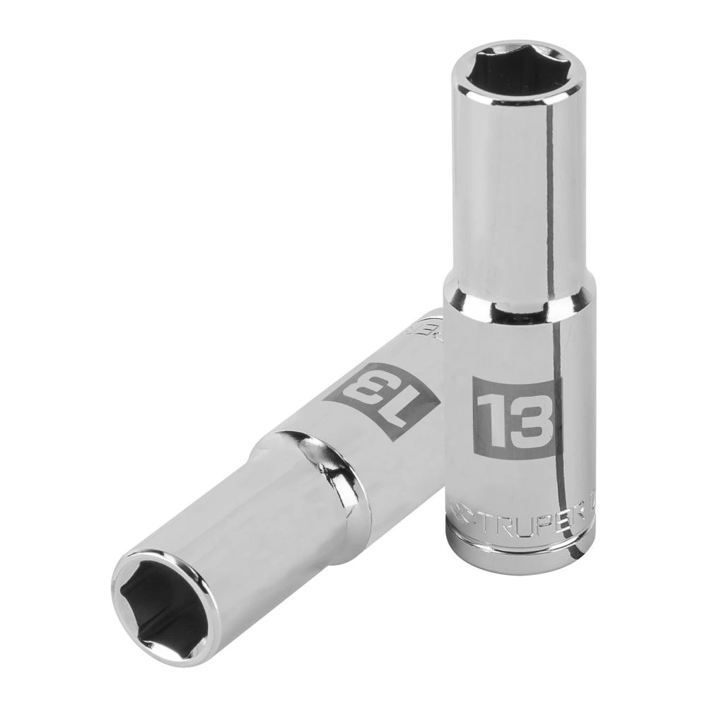 [D-1213-ML] 13353 DADO LARGO DE 13 MM, 6 PUNTAS, CUADRO 1/2', TRUPER