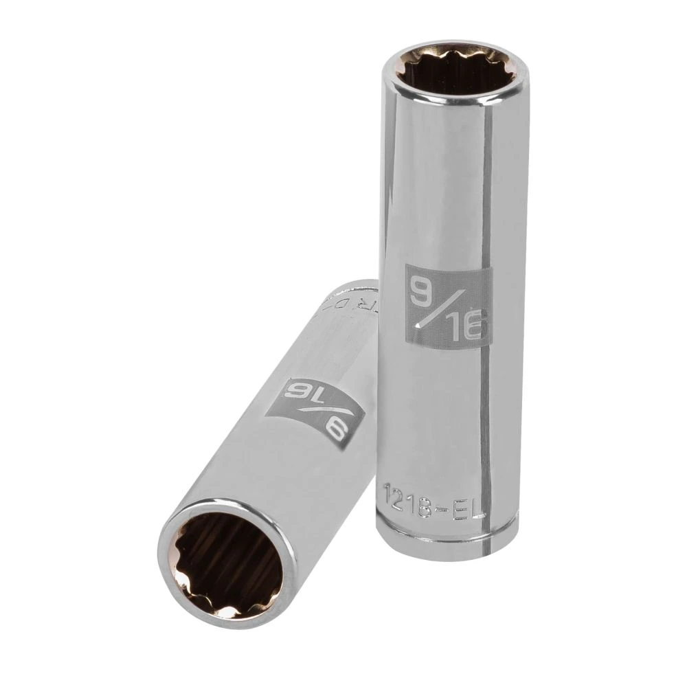 [D-1218-EL] 13361 DADO LARGO DE 9/16', 12 PUNTAS, CUADRO 1/2', TRUPER