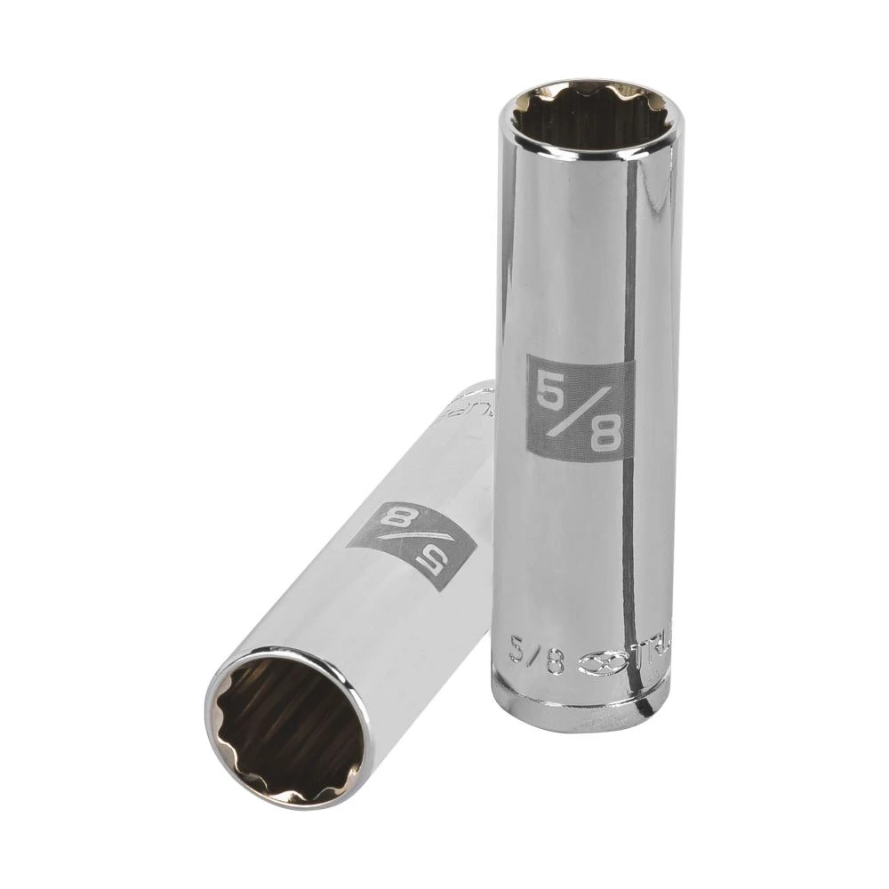 [D-1220-EL] 13362 DADO LARGO DE 5/8', 12 PUNTAS, CUADRO 1/2', TRUPER