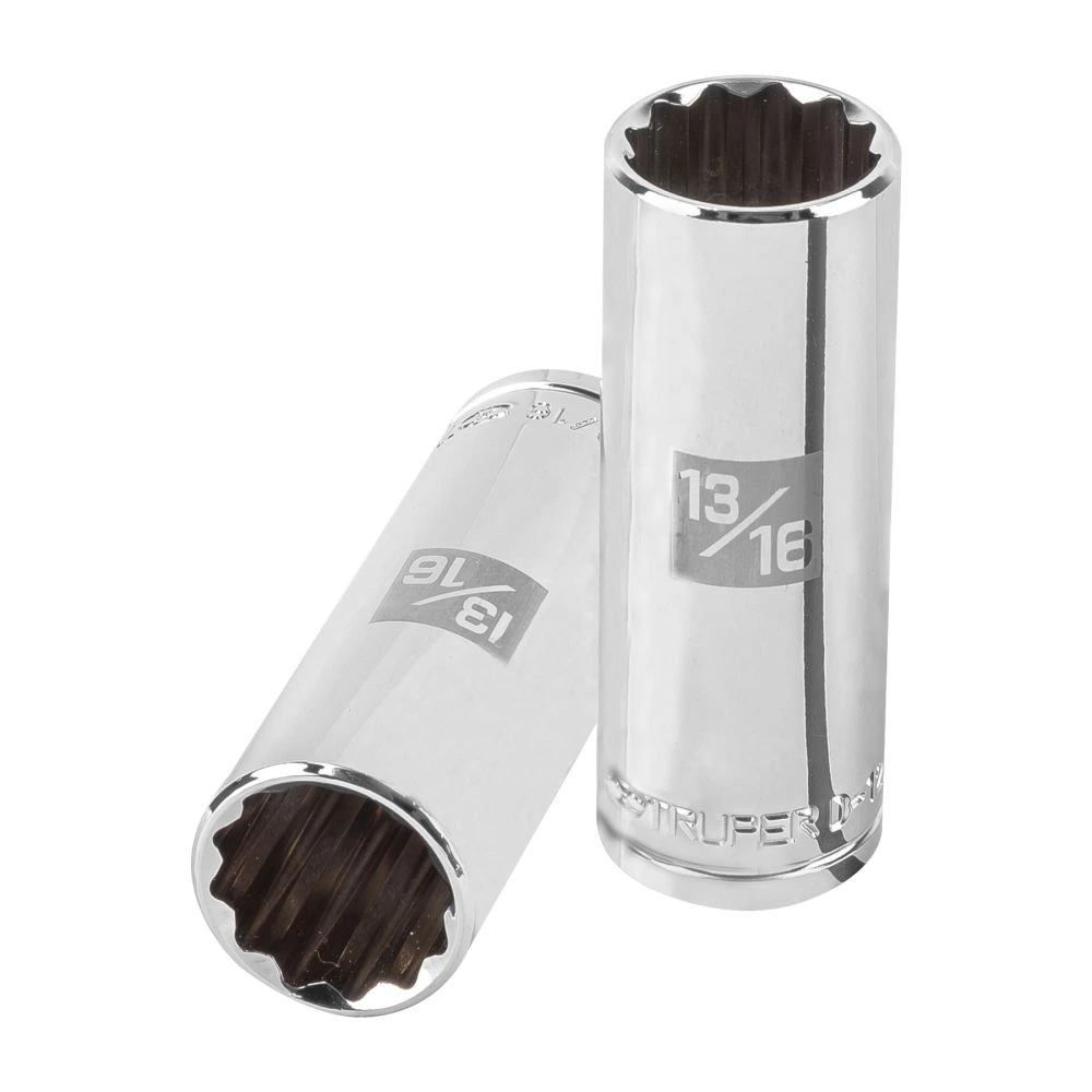 [D-1226-EL] 13367 DADO LARGO DE 13/16', 12 PUNTAS, CUADRO 1/2', TRUPER