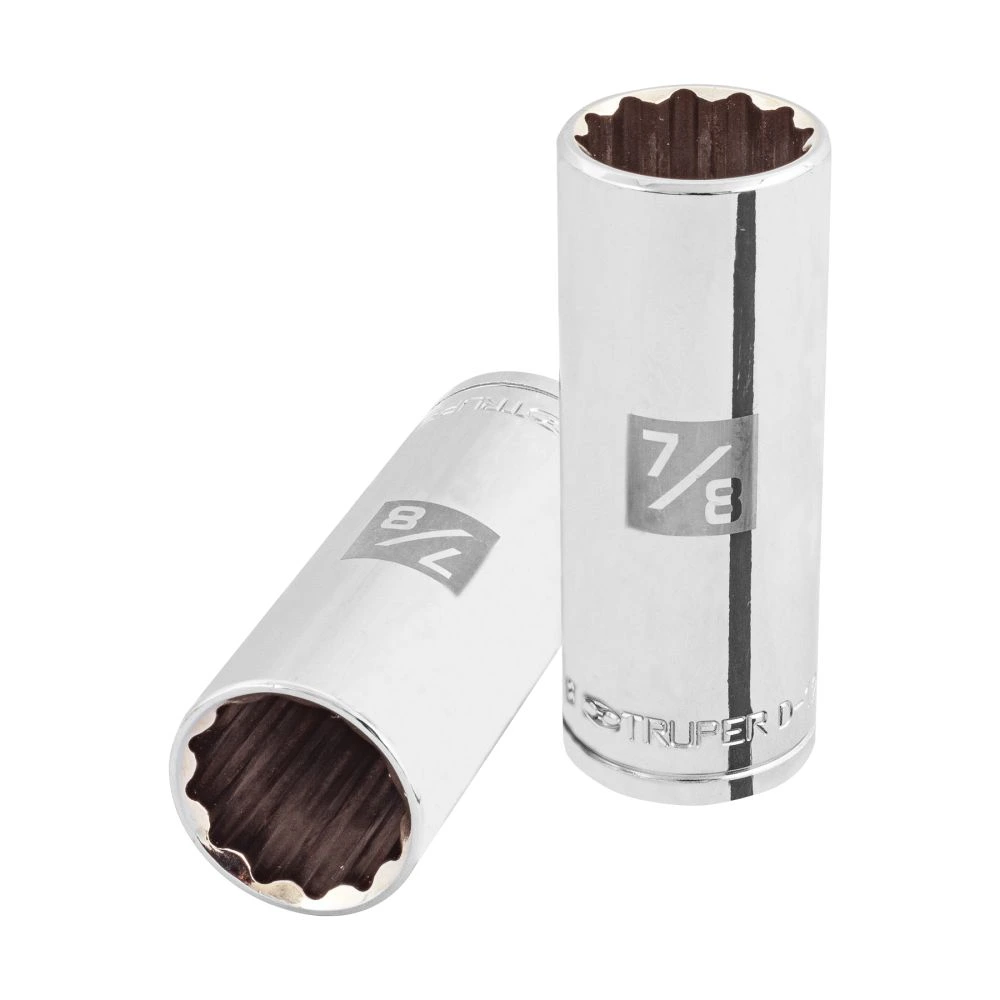 [D-1228-EL] 13368 DADO LARGO DE 7/8', 12 PUNTAS, CUADRO 1/2', TRUPER