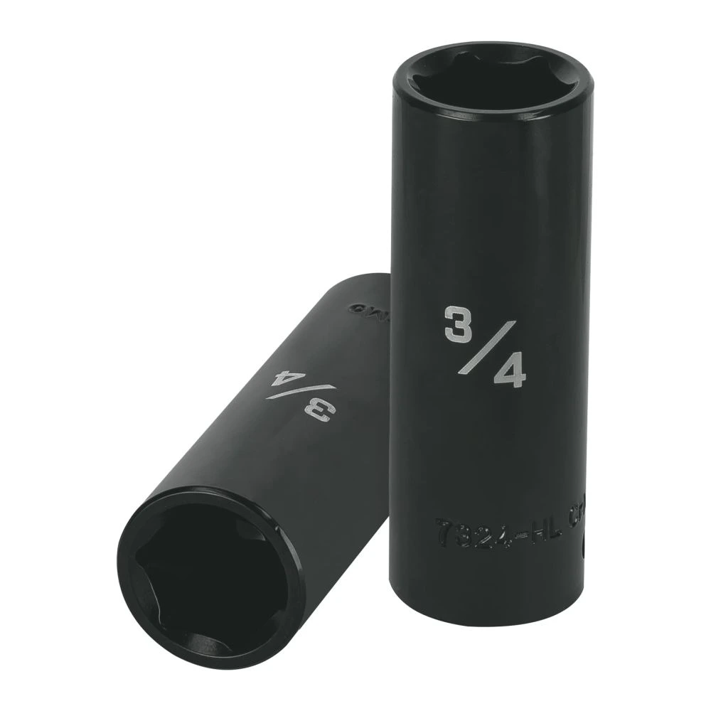 [D-7324-HL] 13392 DADO LARGO IMPACTO DE 3/4', 6 PUNTAS, CUADRO 1/2', TRUPER