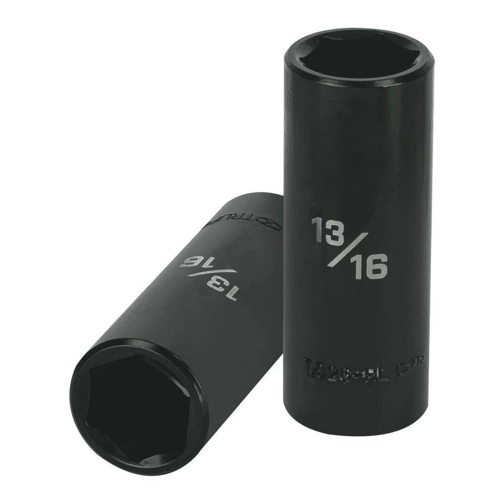 [D-7326-HL] 13393 DADO LARGO IMPACTO DE 13/16', 6 PUNTAS, CUADRO 1/2', TRUPER