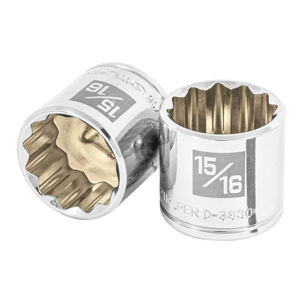 13591 DADO DE 15/16', 12 PUNTAS, CUADRO 3/8', TRUPER