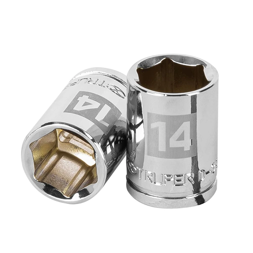 13678 DADO DE 14 MM, 6 PUNTAS, CUADRO 3/8', TRUPER
