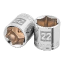 13686 DADO DE 22 MM, 6 PUNTAS, CUADRO 3/8', TRUPER