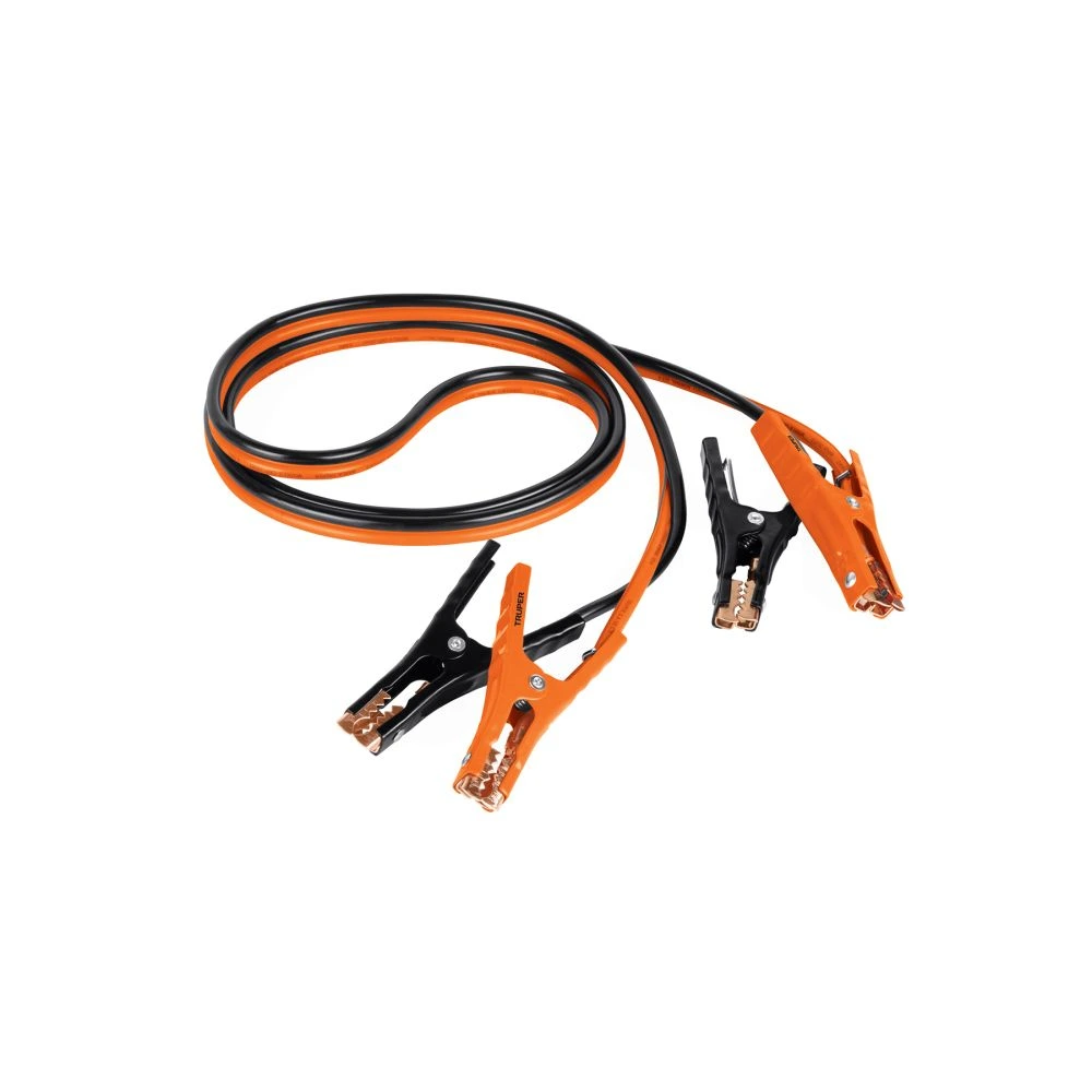 [CAP-3008T] 17543 CABLES PASA CORRIENTE 3 M, 225 A, 8 AWG, CON FUNDA, TRUPER