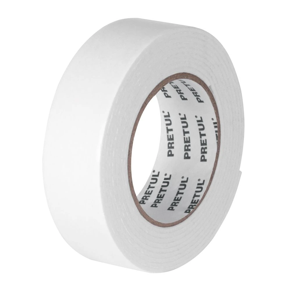 [CDC-1915P] 20004 CINTA DOBLE CARA DE 19 MM X 1.5 M, PRETUL