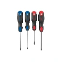 20218 JUEGO DE 4 DESARMADORES MANGO COMFORT GRIP, PRETUL
