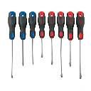 20219 JUEGO DE 8 DESARMADORES MANGO COMFORT GRIP, PRETUL
