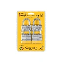 20507 JUEGO DE 4 CANDADOS CUERPO LAMINADO, 40 MM, HERMEX BASIC