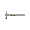 20596 MARTILLO UÑA RECTA 16 OZ, MANGO TUBULAR, PRETUL