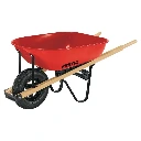 20622 CARRETILLA 5.5FT3 ROJA, NEUMÁTICA, BASTIDORES MADERA, PRETUL