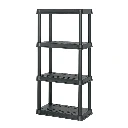 20682 ESTANTE PLÁSTICO 4 REPISAS CAPACIDAD 45KG, 61X38X125, PRETUL