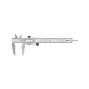 21454 CALIBRADOR VERNIER ESCOLAR 5', ACERO, STD Y MM, PRETUL