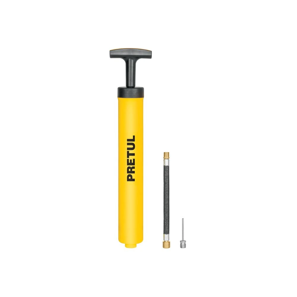 21695 MINI BOMBA MANUAL PARA INFLAR BALONES, 25 PSI, PRETUL