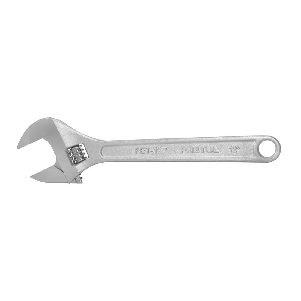 21817 LLAVE AJUSTABLE (PERICO) 12' CROMADA, PRETUL