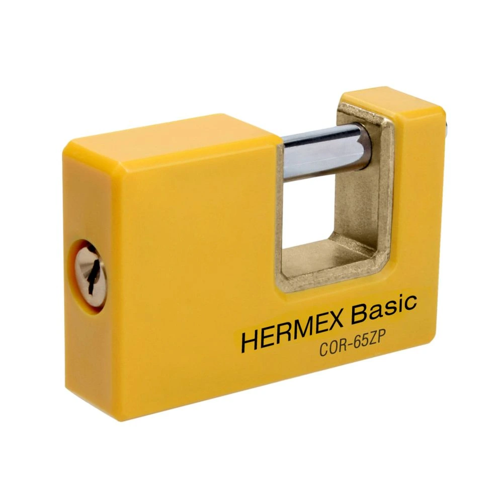 22514 CANDADO ANTIPALANCA 65 MM CUERPO METÁLICO, HERMEX BASIC