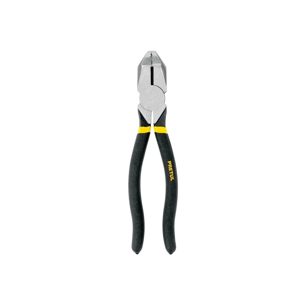 22606 PINZA PARA ELECTRICISTA 8' USO RUDO, MANGO DE PVC, PRETUL