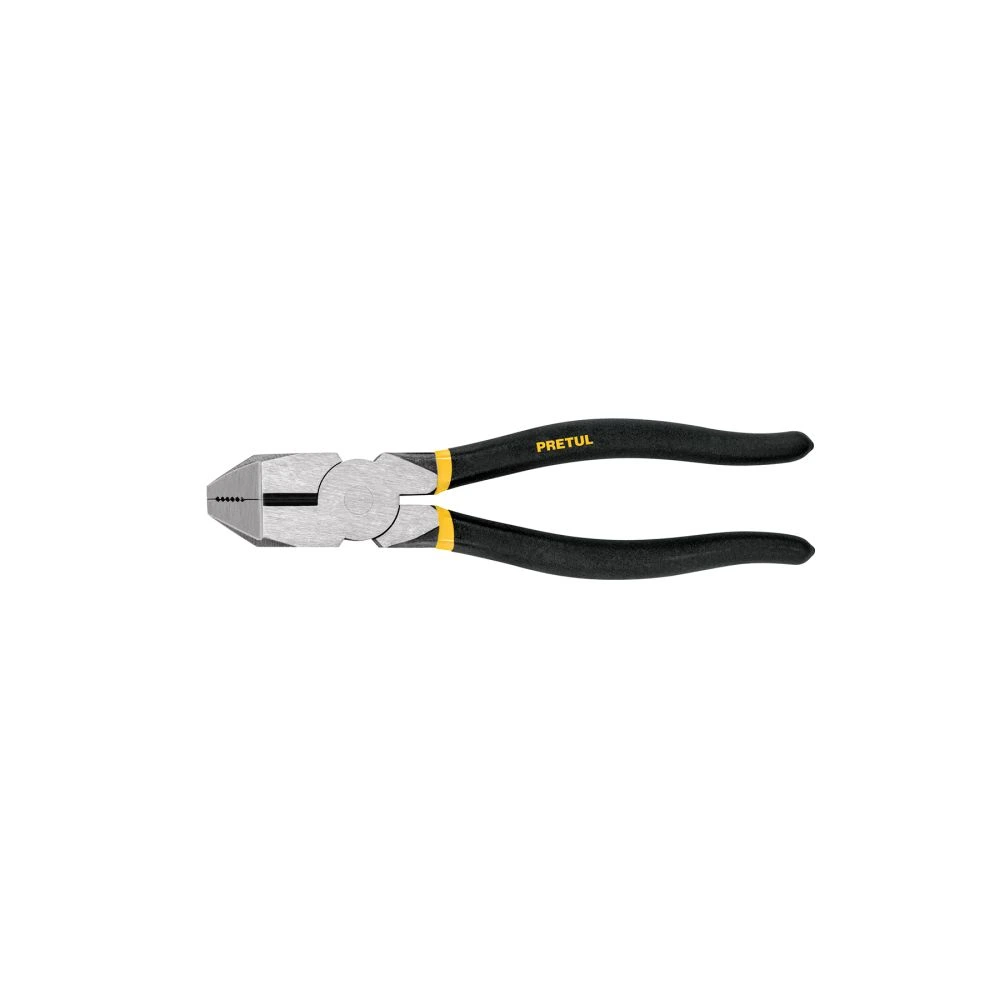 22612 PINZA PARA ELECTRICISTA 9' USO RUDO, MANGO DE PVC, PRETUL