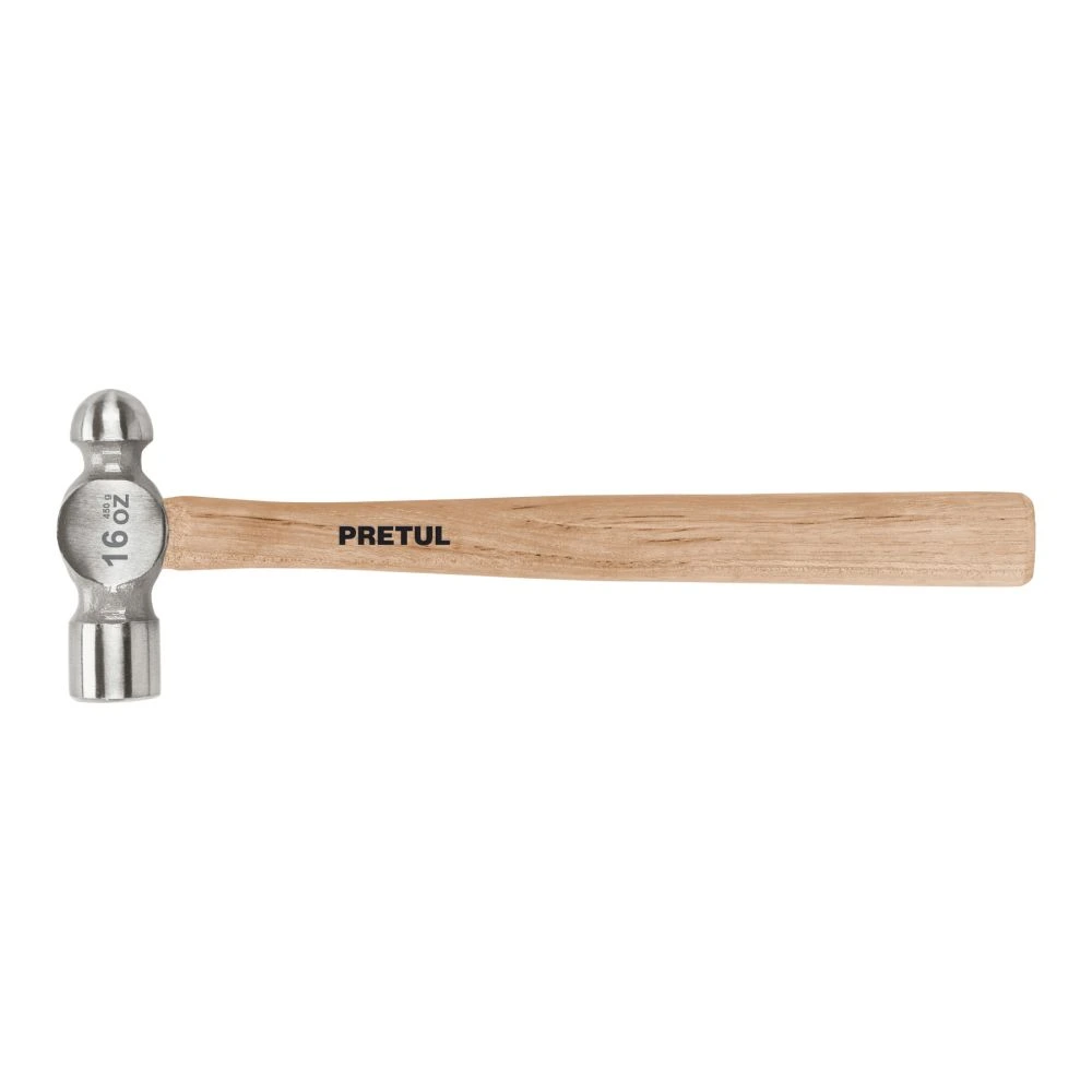 22658 MARTILLO PULIDO DE BOLA 16 OZ MANGO MADERA, PRETUL