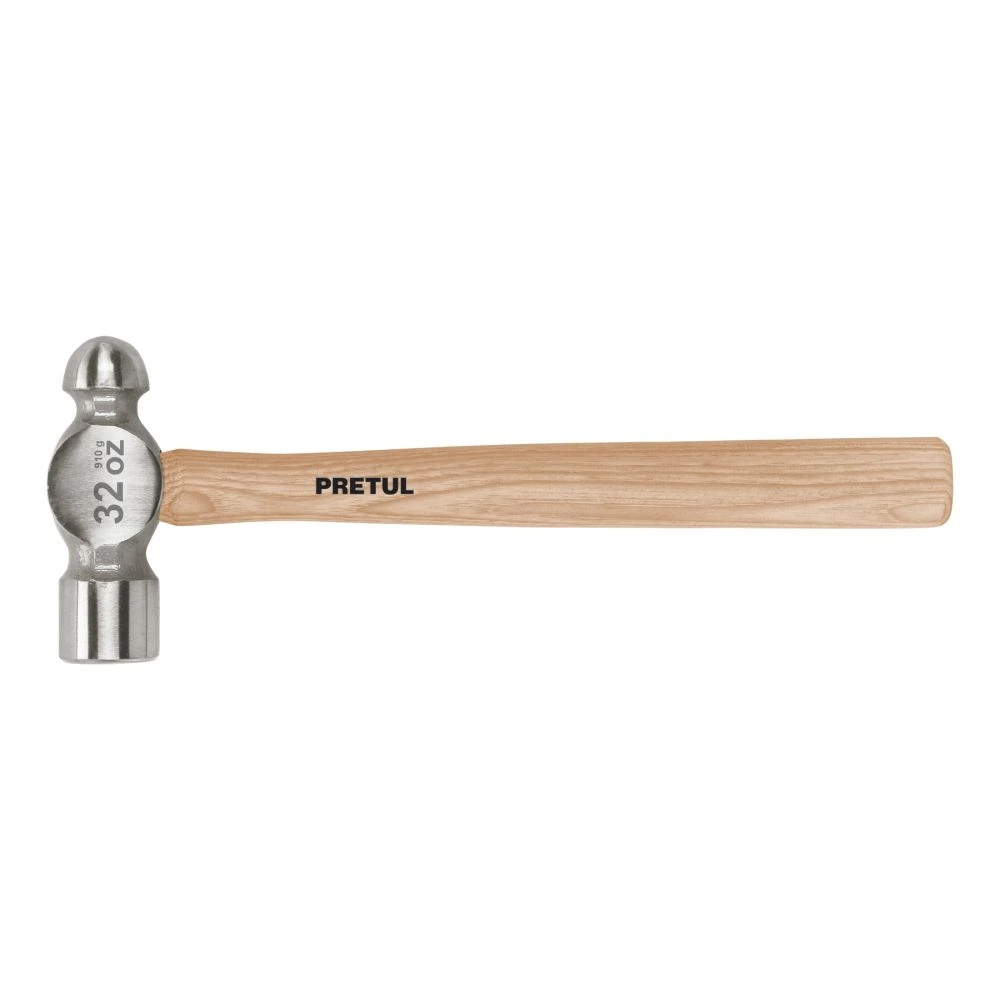 22660 MARTILLO PULIDO DE BOLA 32 OZ MANGO MADERA, PRETUL