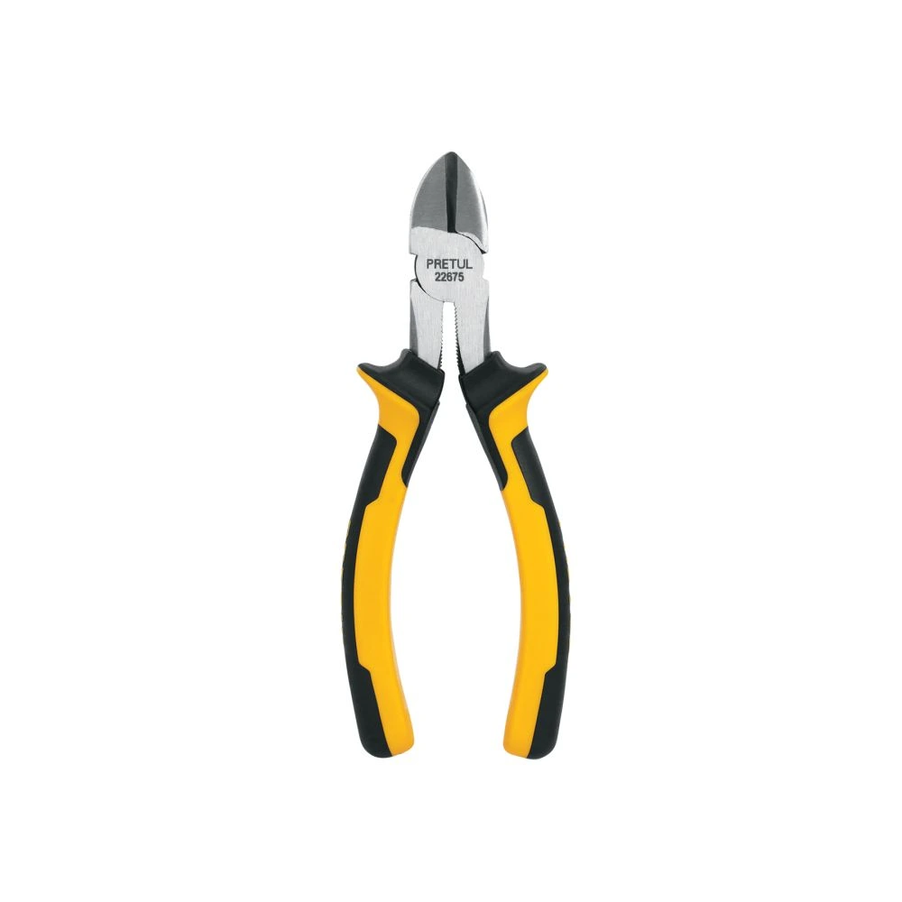 22675 PINZA DE CORTE DIAGONAL 6' MANGO COMFORT GRIP, PRETUL