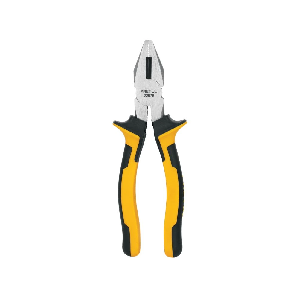 22676 PINZA PARA ELECTRICISTA 7' MANGO COMFORT GRIP, PRETUL