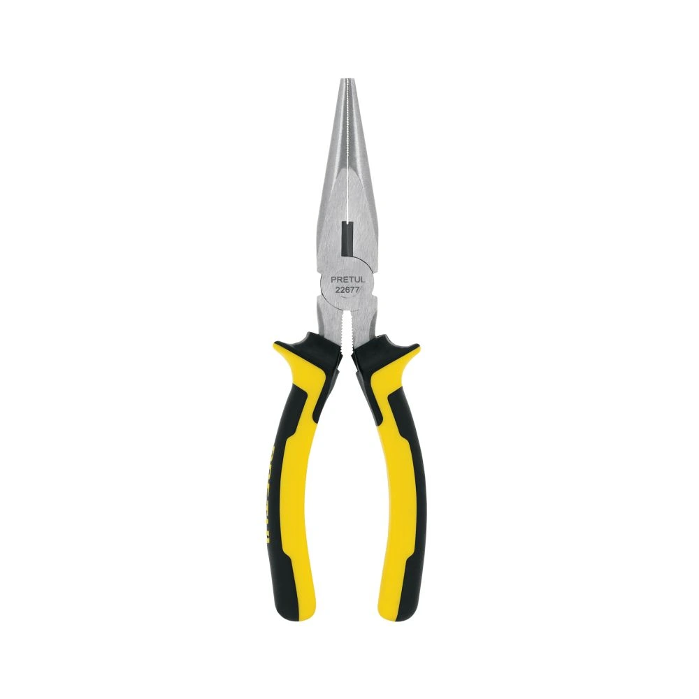 22677 PINZA DE PUNTA Y CORTE 7' MANGO COMFORT GRIP, PRETUL