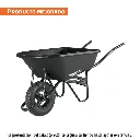 22703 CARRETILLA CONCHA PLÁSTICA 5 FT3 NEUMÁTICA B/TUBULAR, PRETUL
