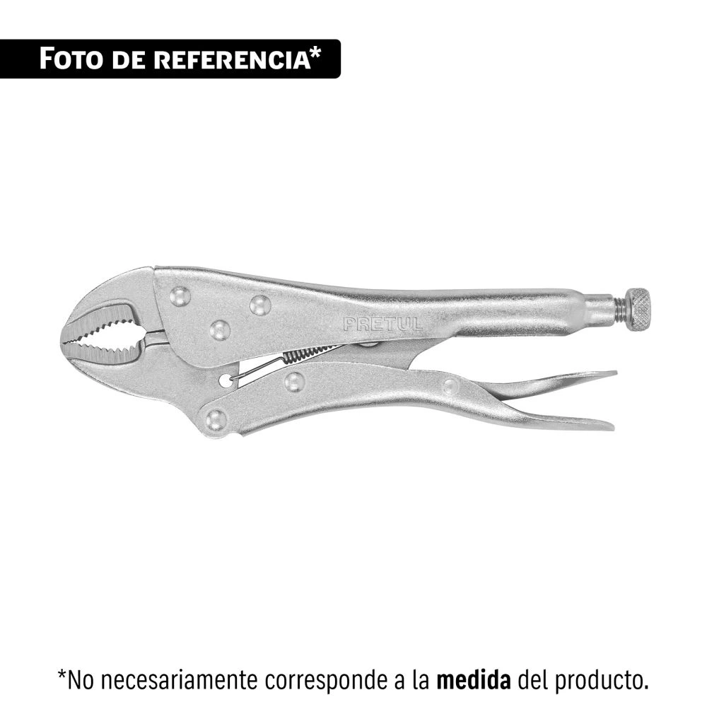 [PP-5C] 22706 PINZA DE PRESIÓN 5' MORDAZA CURVA, PRETUL