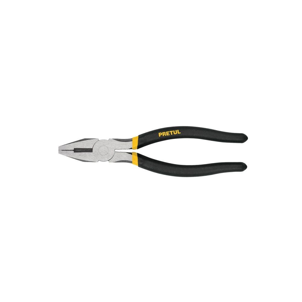 22708 PINZA PARA ELECTRICISTA 8' MANGO DE VINIL, A GRANEL, PRETUL