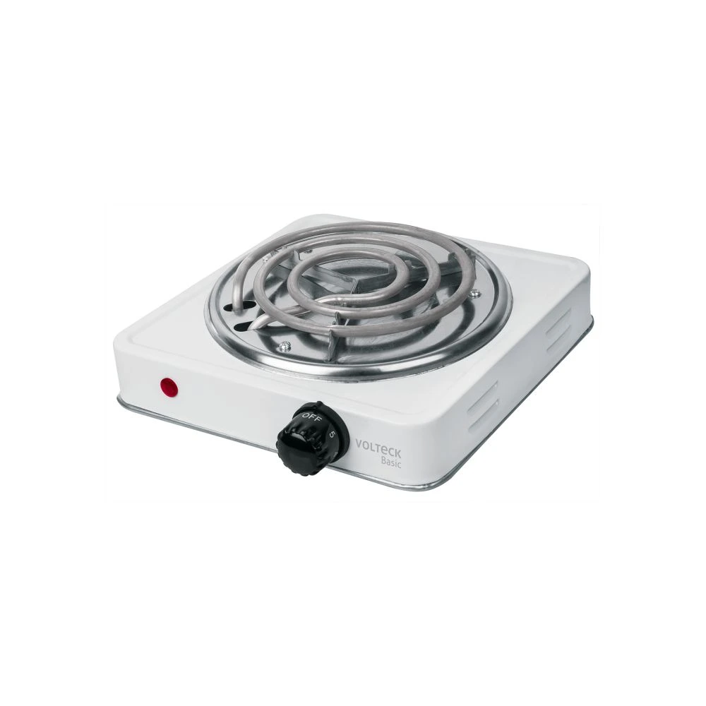 23031 PARRILLA ELÉCTRICA 1 QUEMADOR EN ESPIRAL, BLANCA, BASIC