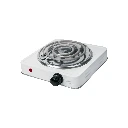 23031 PARRILLA ELÉCTRICA 1 QUEMADOR EN ESPIRAL, BLANCA, BASIC