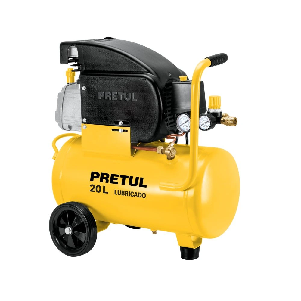 23065 COMPRESOR LUBRICADO, 20L, 2-1/2HP, HORIZONTAL, 127V, PRETUL