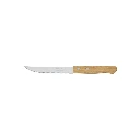 23083 CUCHILLO CON SIERRA PARA ASADO 5' MANGO DE MADERA, PRETUL