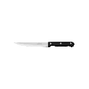 23093 CUCHILLO LISO PARA ASADO 5' MANGO DE PLÁSTICO, PRETUL
