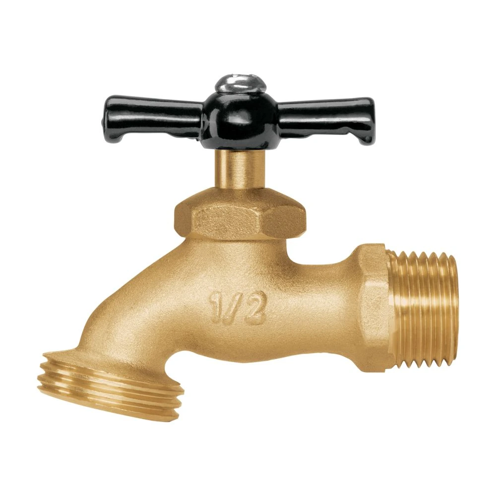 23145 LLAVE P/MANGUERA, DE LATÓN 100G, 1/2', BLÍSTER, PRETUL