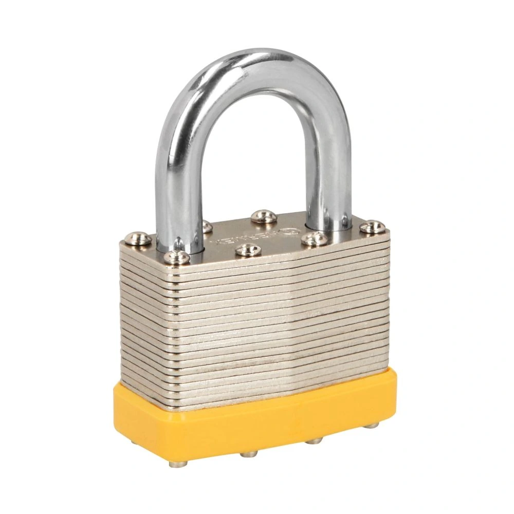[CM-50P] 23504 CANDADO LAMINADO, 50 MM, GANCHO CORTO, BLÍSTER, HERMEX BASIC