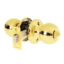 23661 CERRADURA TIPO ESFERA, TUBULAR, BAÑO, BRILLANTE, BASIC