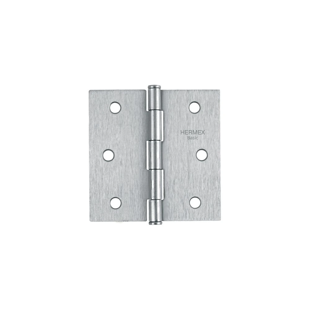 [BC-303PP] 23687 BISAGRA CUADRADA 3', SATINADO, CABEZA PLANA, BASIC