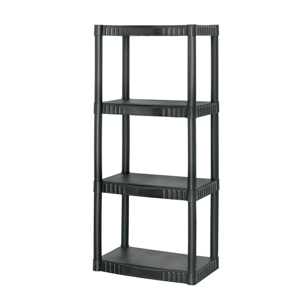 25075 ESTANTE PLÁSTICO 4 REPISAS CAPACIDAD 27KG, 56X36X123, PRETUL
