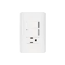 25081 PLACA ARMADA CON CONTACTO Y 2 INTERRUPTORES SENCILLOS, BASIC
