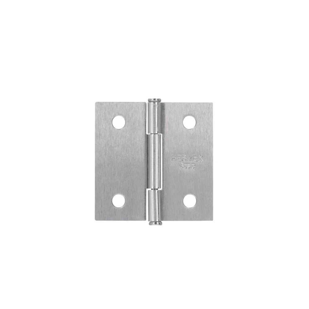 [BC-203PP] 25106 BISAGRA CUADRADA 2', SATINADO, CABEZA PLANA, BASIC