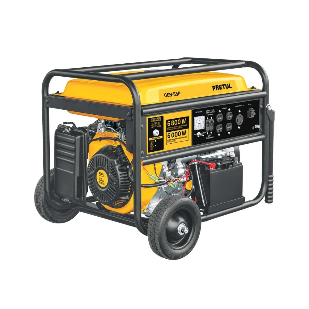 26035 GENERADOR PORTÁTIL 5.5 KW MOTOR A GASOLINA, PRETUL