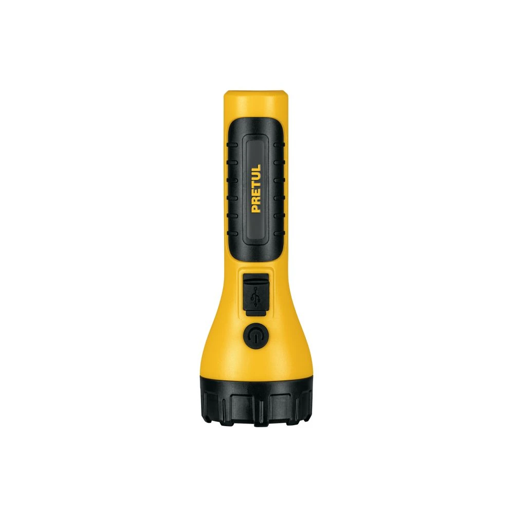 [LIRE-180P] 26102 LINTERNA PLÁSTICA DE LED, 180 LM, RECARGABLE, PRETUL