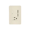 26635 PLACA ARMADA 2 INTERRUPTORES Y CONTACTO, MARFIL, BASIC