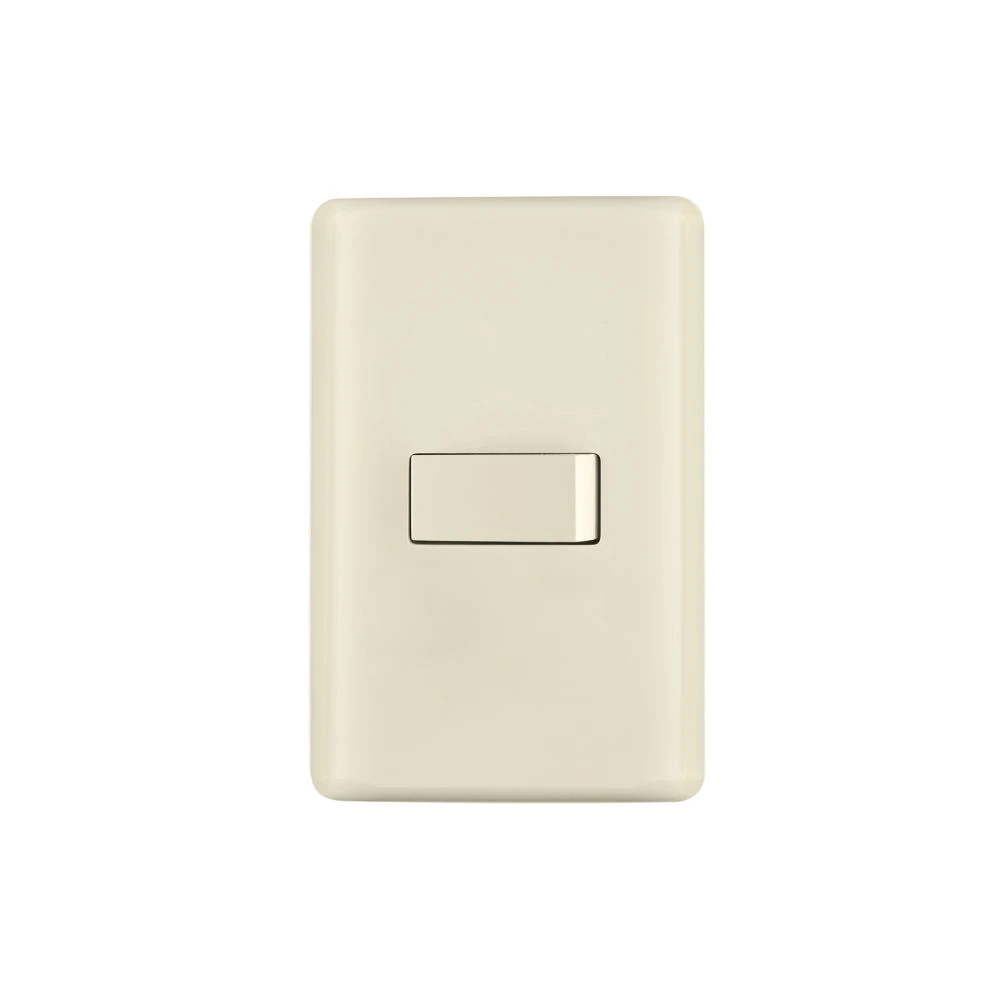 26641 PLACA ARMADA 1 INTERRUPTOR DE ESCALERA, MARFIL, BASIC